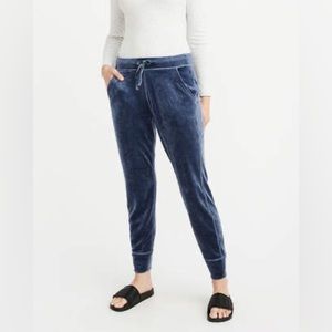 Abercrombie & Fitch Silver Gray Joggers - velvet velour women’s large